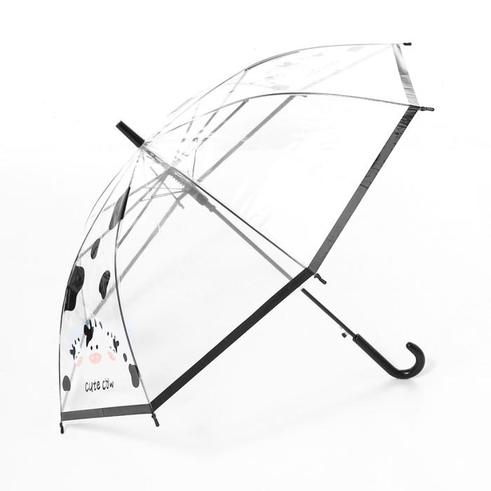 Gambar Payung Tongkat Tabasa Cute Cow Transparan Korean - Hitam dari Om Botak undefined Tokopedia