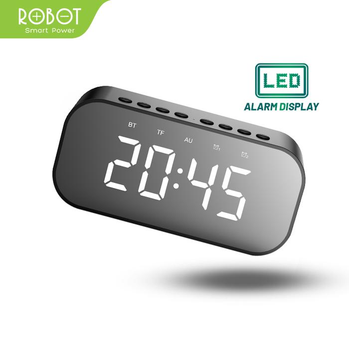 Gambar ROBOT Speaker Bluetooth 5.0 with LED Display & Alarm Clock RB550 - Hitam dari ROBOT Audio Indonesia undefined Tokopedia