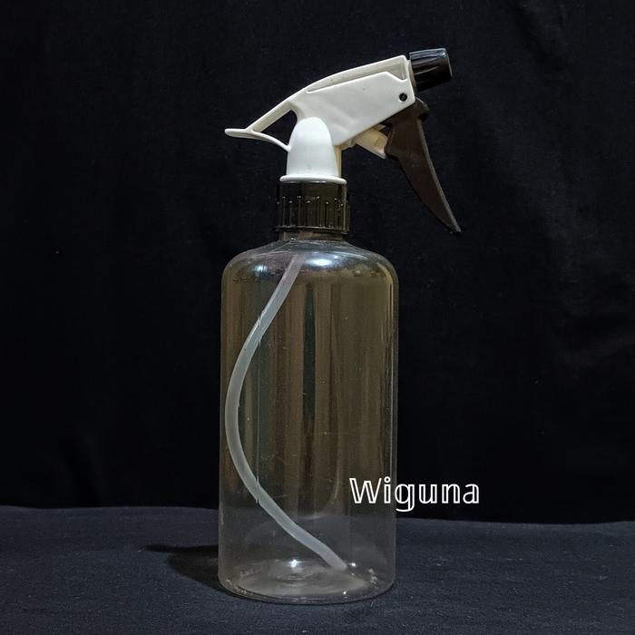 Gambar Botol spray 500 ML / Botol Hs 500ml clear + Big trigger hitam - Hitam Putih dari wiguna botol undefined Tokopedia
