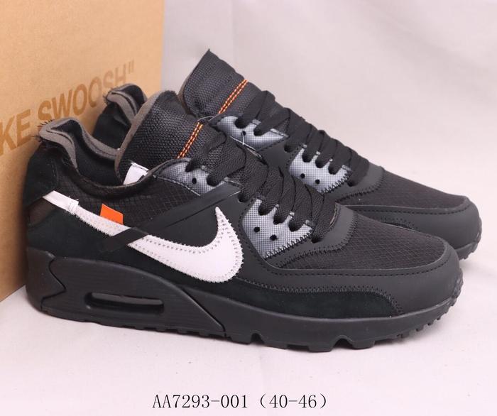 Jual Off White x Nike Air Max 90 OW Sneakers Shoes warna1, 40