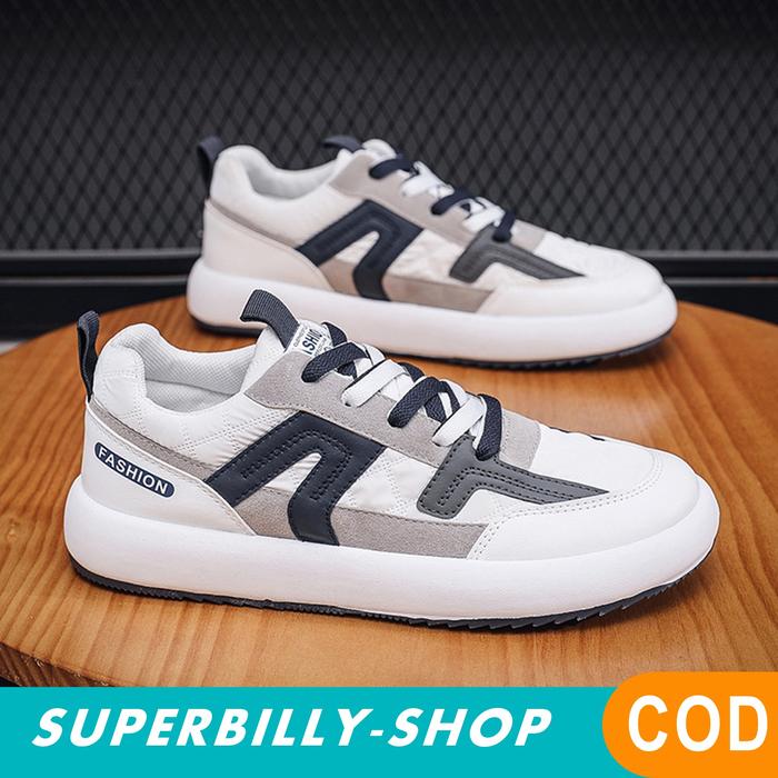 Sepatu Sneakers Pria SUNSHINE D18 Import Premium Abu-abu, 40 di  Superbilly Shop Tokopedia