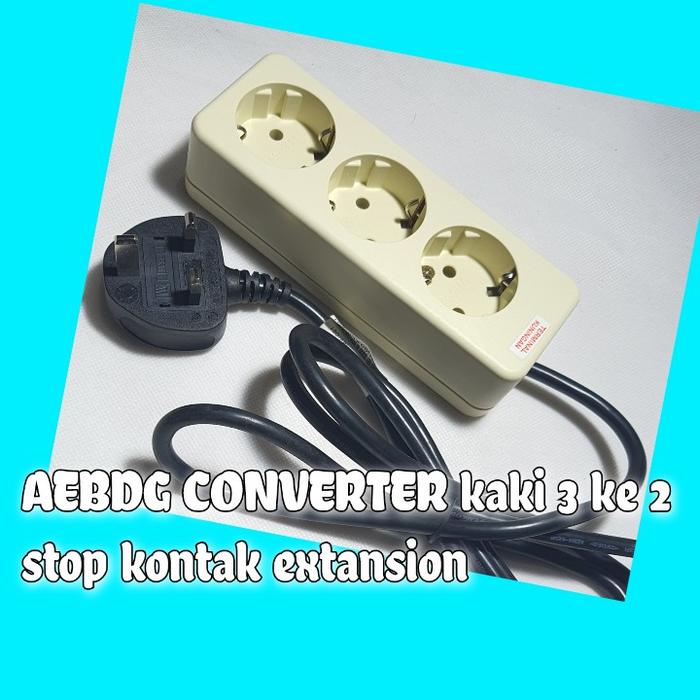 Gambar COLOKAN Kaki 3 ADAPTER KONVERTER TRAVEL ARAB SAUDI UMROH SINGAPORE - 3 LB UTICON dari AEBDG undefined Tokopedia