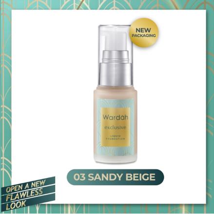 Gambar Wardah Exclusive Liquid Foundation - Foundation Matte Yang Tahan Lama - 03 Sandy Beige dari Farhand undefined Tokopedia