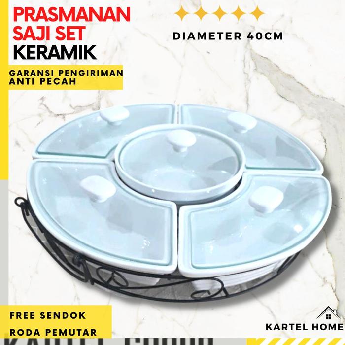 Gambar HOME Wadah Saji Keramik Prasmanan Set Jumbo Motif Raja - KING TULUS dari HOME AZCO undefined Tokopedia