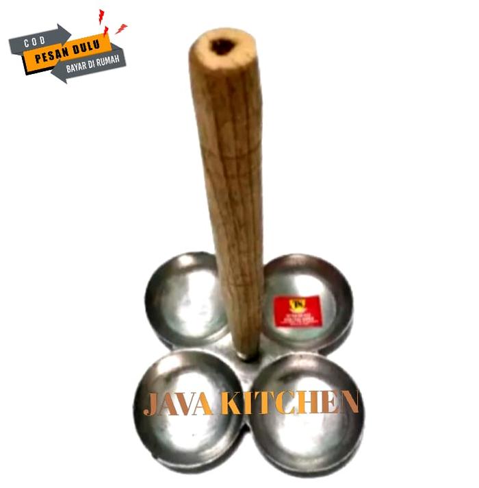 Gambar Cetakan bakwan ote ote tebal isi 4 dan 3 gagang kayu - LUBANG 4 dari Java kitchen undefined Tokopedia