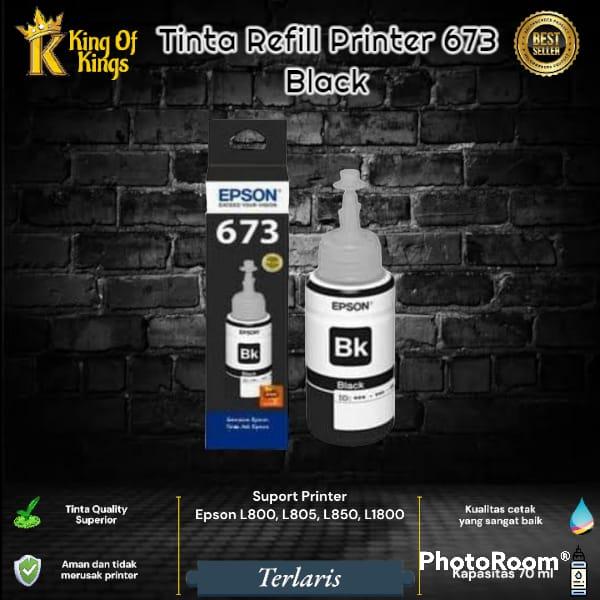 Gambar TINTA REFFIL PRINTER 673 PREMIUM VARIAN WARNA - Hitam dari kingofking17 undefined Tokopedia