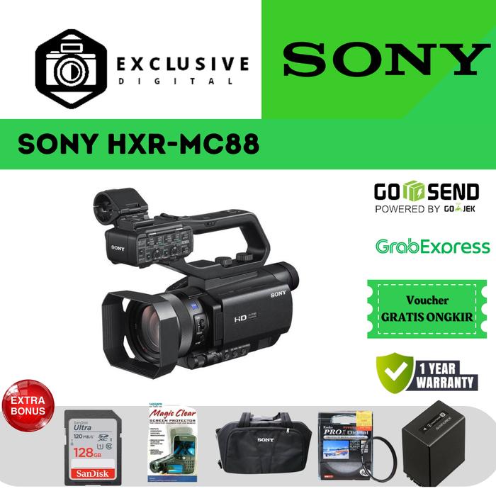 CAMCORDER SONY HXR-MC88 SONY HXR-MC88 SONY MC88 PAKET STANDARD di  Exclusive Digital Tokopedia