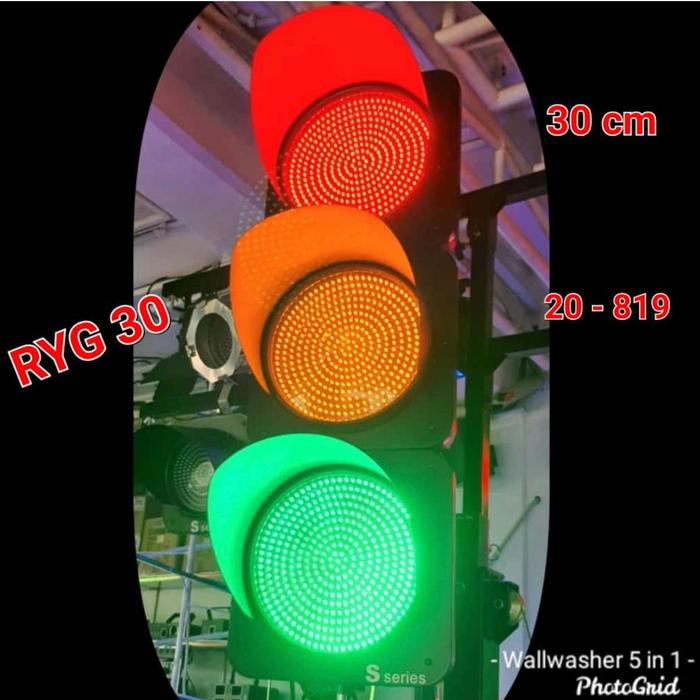 Gambar Lampu Traffic light / Lampu lalu lintas Led 3 Lampu Merah Kuning Hijau - 3 Lampu 30CM dari Sinar Surya LTC undefined Tokopedia