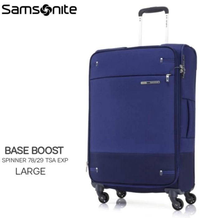 Gambar Koper Samsonite Base Boost Spinner Softcase Expand 79/29 Inch Large - Biru dari all koper shop undefined Tokopedia