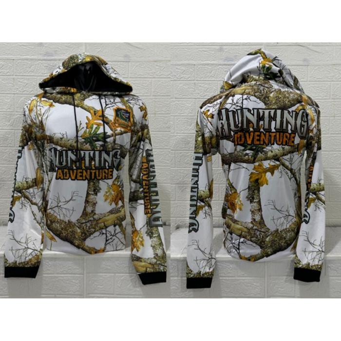 Gambar kaos hoddie pemburu/hunting lengan panjang - A, M dari seskiber undefined Tokopedia