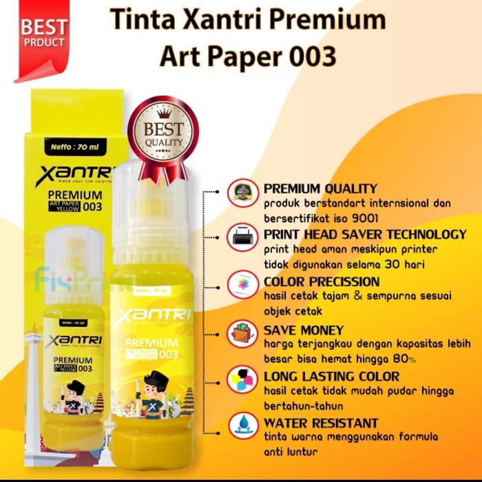 Gambar Tinta Printer Xantri art paper Tinta sublim Xantri 003 - Yellow dari 88 Toserba undefined Tokopedia