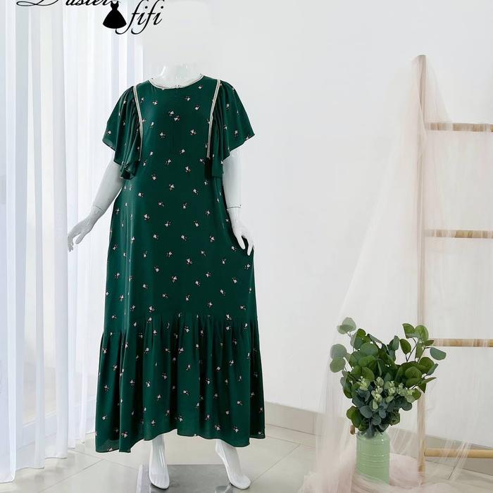 Gambar Belinda Dress / Daster Belind / Daster Hamil dan Menyusui / Dasterfifi - Emerald dari Candy's Shop undefined Tokopedia