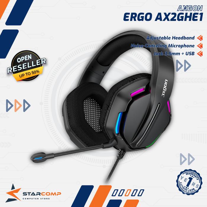 Gambar Headset Gaming AXGON ERGO AX2GHE1 dari Starcomp Origin undefined Tokopedia