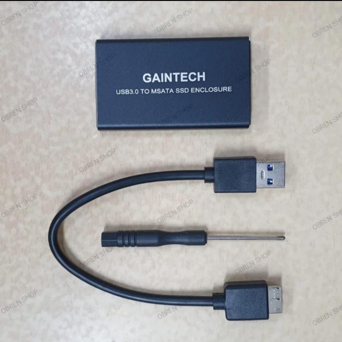 Gambar Casing SSD MSATA USB 3.0 / Case Enclosure MSATA SSD - Hitam dari OBREN SHOP undefined Tokopedia