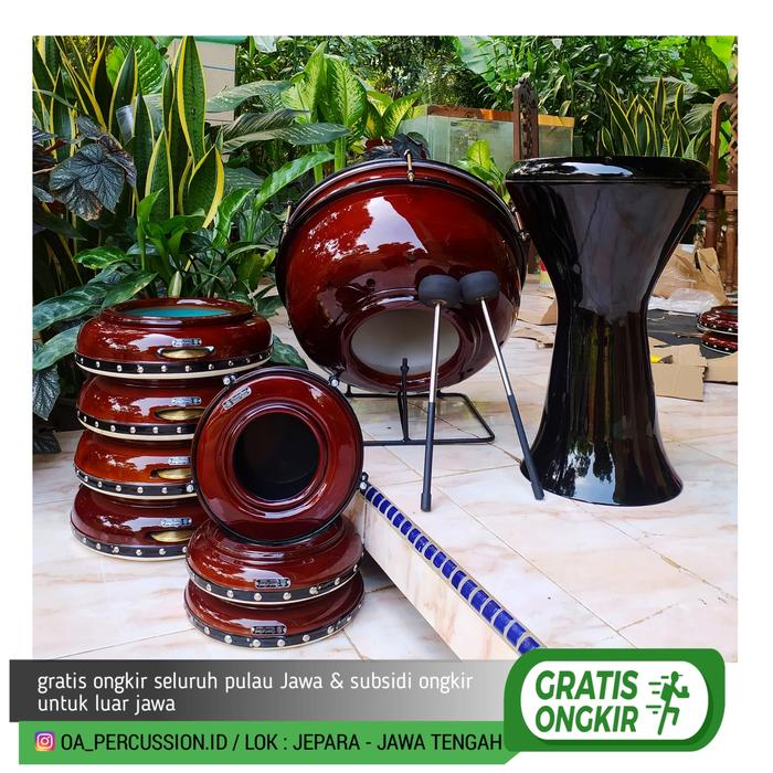 Gambar rebana hadroh banjari polos natural - oa percussion - standar habsyi dari OA PERCUSSION JEPARA undefined Tokopedia