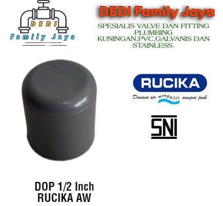 Gambar DOP / CAP PVC RUCIKA AW (TEBAL) 1 Inch - 4 Inch - 1/2 Inch dari DEDI Family Jaya undefined Tokopedia