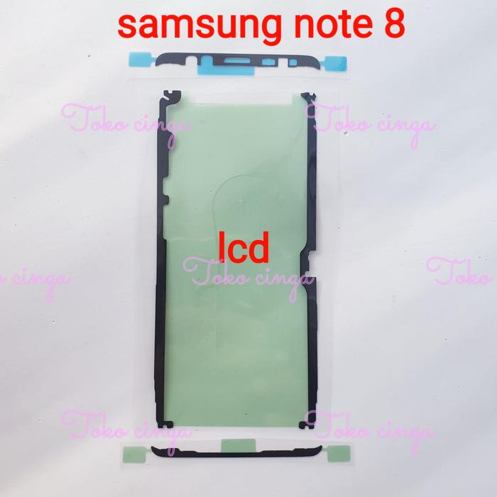 Gambar lem adhesive backdoor samsung note 8 OEM seal backdoor lcd fullset - lcd only dari toko cinga undefined Tokopedia