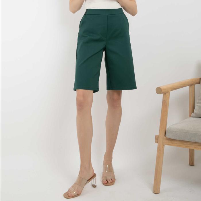 Gambar *Ready Stok* 2023 - Celana Kulot Katun Jepang 3/4 6876 (CAP) - Hijau, M dari Sisters Fashion Group undefined Tokopedia