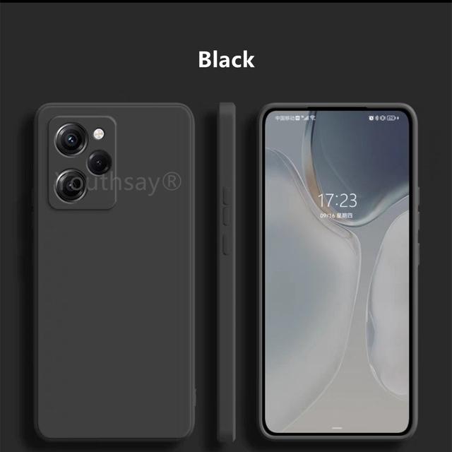 Gambar Case Xiaomi Poco X5 5G / X5 Pro Liquid Silicone Mircrofiber Casing - Hitam + Tali, Poco X5 Pro dari GKK CASE undefined Tokopedia