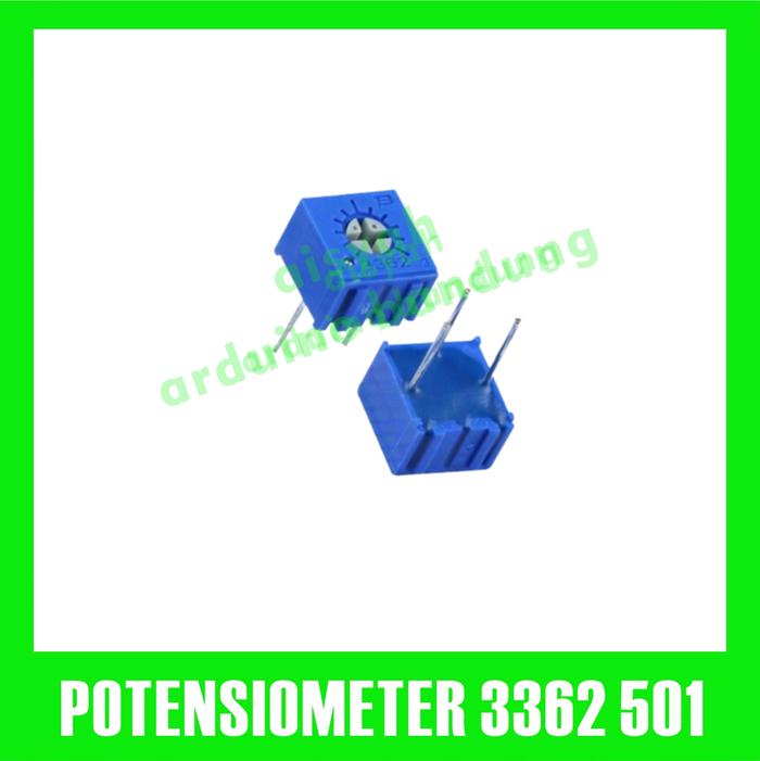 Promo VR 3362P 501 500 OHM POTENTIOMETER POTENSIOMETER 3362 TRIMPOT ...