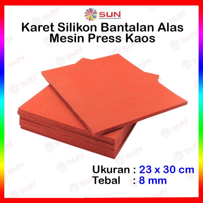 Gambar Karet Silikon 38x38 cm tebal 8 mm Grade A Ori - Alas Mesin Press Kaos ukuran 38 x 38 cm ( Silicon Rubber ) - 23 x 30, Surabaya dari Sun Indonesia undefined Tokopedia