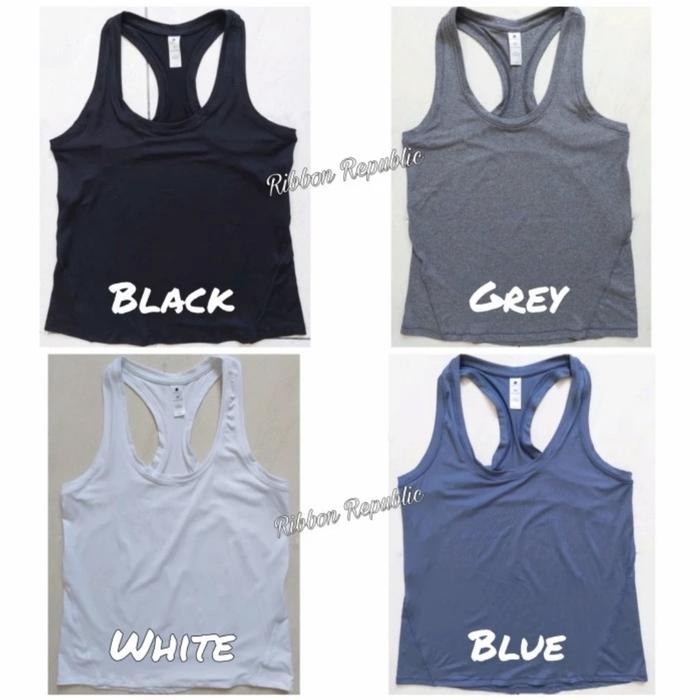 Gambar Baju Tanktop Olahraga Wanita Woman Sport Tank Top Yoga Fitness Lari - Hitam, S dari Ribbon Republic undefined Tokopedia