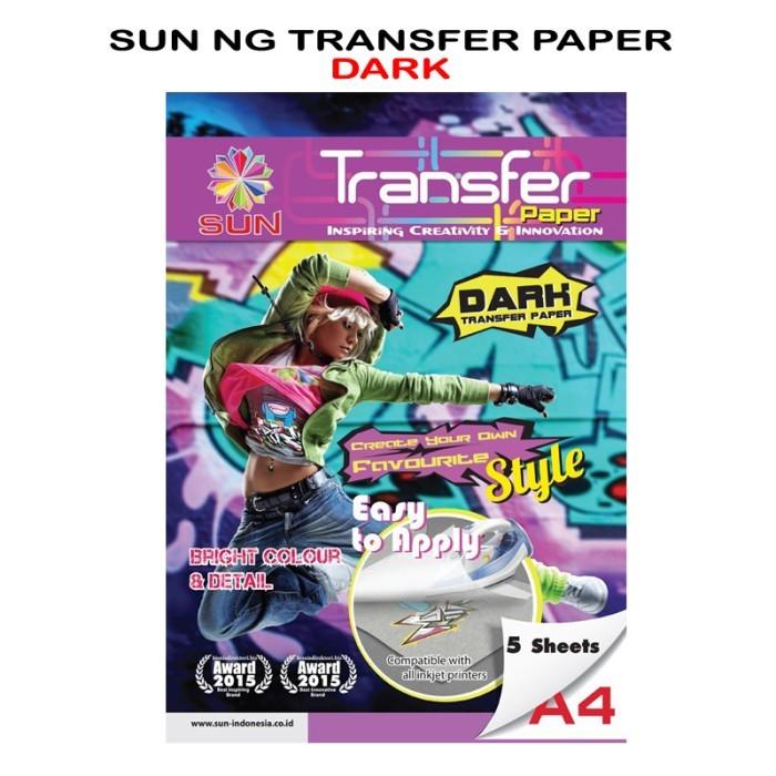 Gambar Kertas Sablon Kaos Katun Gelap / Cerah A4 - SUN Next Generation Transfer Paper Dark / Light - Dark A4, Surabaya dari Sun Indonesia undefined Tokopedia