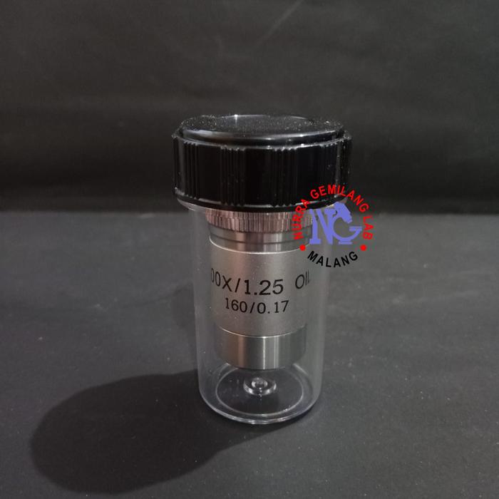 Gambar Lensa Objektif 40X dan 100X Mikroskop Binokular XSZ - Perbesaran 100X dari Ophin Alat Lab Alkes undefined Tokopedia