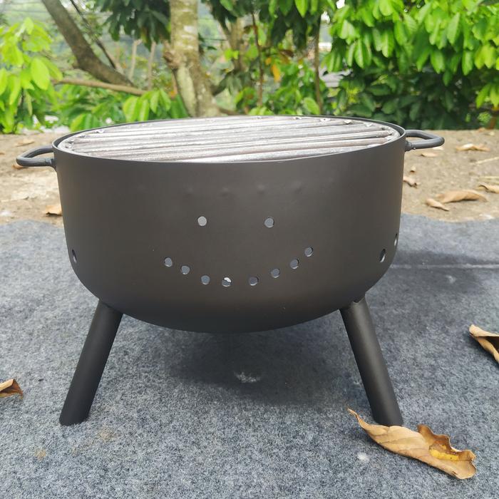 Gambar Tempat Api Unggun Stand Portable Kitchenware Bahan Premium Diameter 24 cm x 24 T 30 Cocok untuk Memasak & Memanggang Dilapisi Cat Tahan Panas dari Alfatih pirepit undefined Tokopedia