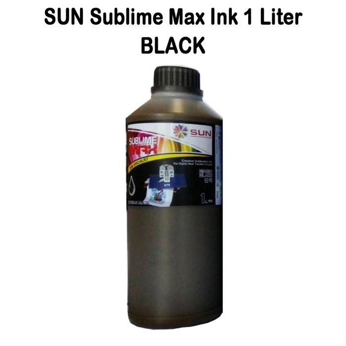 Gambar Tinta Sablon Sublime - SUN Sublime Max 1 Liter BLACK - Black dari Sun Indonesia undefined Tokopedia