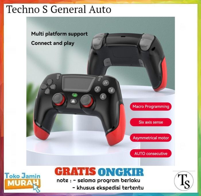 Gambar Stik Wireless Controller Gaming Nintendo Switch PS3 PS4 PC Android IOS - white army - Black Red dari Techno S General Auto / TSGA undefined Tokopedia