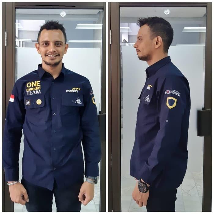Gambar BAJU PDL MANDIRI TERBARU BERKUALITAS  KEMEJA SERAGAM PDL MANDIRI - Navy, M dari grosir indo javanesia undefined Tokopedia