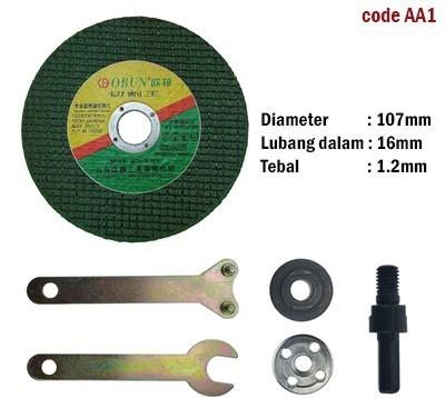 Gambar Electric Drill Angle Grinder Adapter/Mata gerinda 10 JENIS (8325) - AA1 dari Renetech undefined Tokopedia