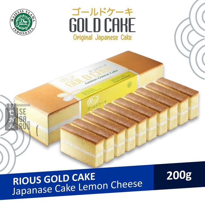 Gambar RIOUS Japanese Gold Cake 200 Gram - LEMON CHEESE dari Segaru Foods undefined Tokopedia