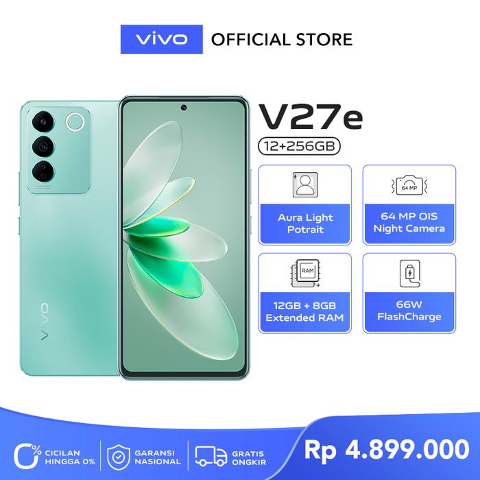 Gambar Vivo V27e Ram 12/256Gb New Segel Original 100% Garansi Resmi - Lively Green, Ram 8/128Gb dari HQQ CELL undefined Tokopedia