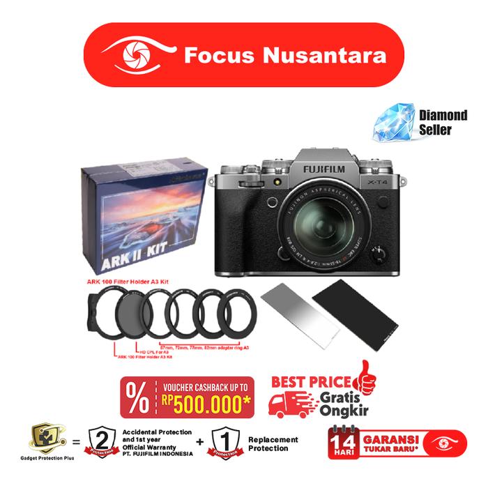 Gambar FUJIFILM X-T4 kit XF 18-55mm f/2.8-4 R LM OIS - LandscapePckgS dari Focus Nusantara undefined Tokopedia