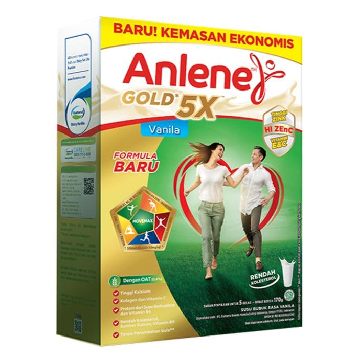 Gambar Anlene Gold 5X Susu Dewasa Vanila Box 170 g dari Arka Jayamart undefined Tokopedia