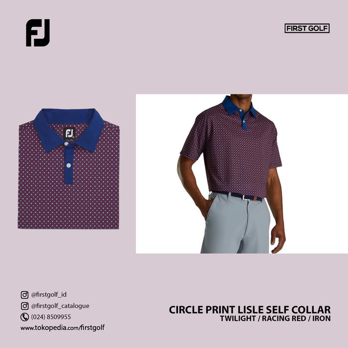 Footjoy Golf Shirt Footjoy Polo Shirt Footjoy Circle Print Lisle Self