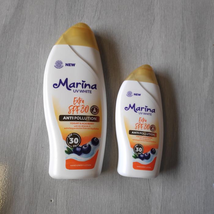 Gambar Marina UV White Extra SPF 30 Anti Pollution 92ml Body Lotion - 185ml dari YC Cibitung undefined Tokopedia
