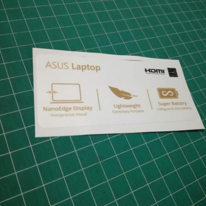 Gambar Stiker Spesifikasi Laptop Asus - Asus Laptop dari Djong Creative undefined Tokopedia