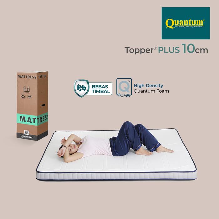 Gambar Topper Kasur Quantum Plus 10cm | Nyaman & Ergonomis | Antimicrobial - 90 x 200 dari Quantum Springbed Kab. Bogor Tokopedia