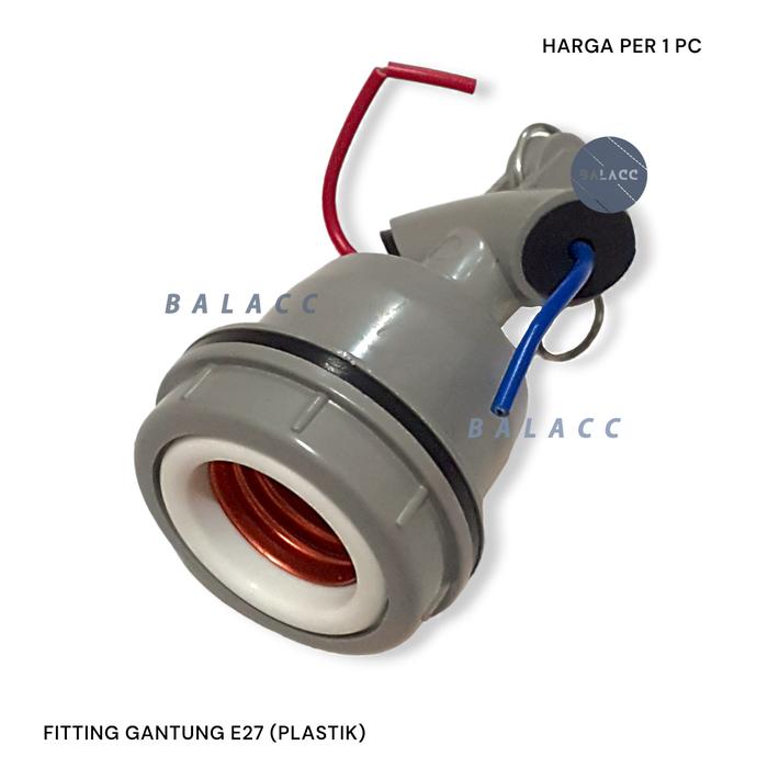 Gambar Fitting Lampu Jalan Keramik WD E27 / Fiting Lampu E27 / Fiting Gantung - SlovenBodyPlast dari Livtric undefined Tokopedia