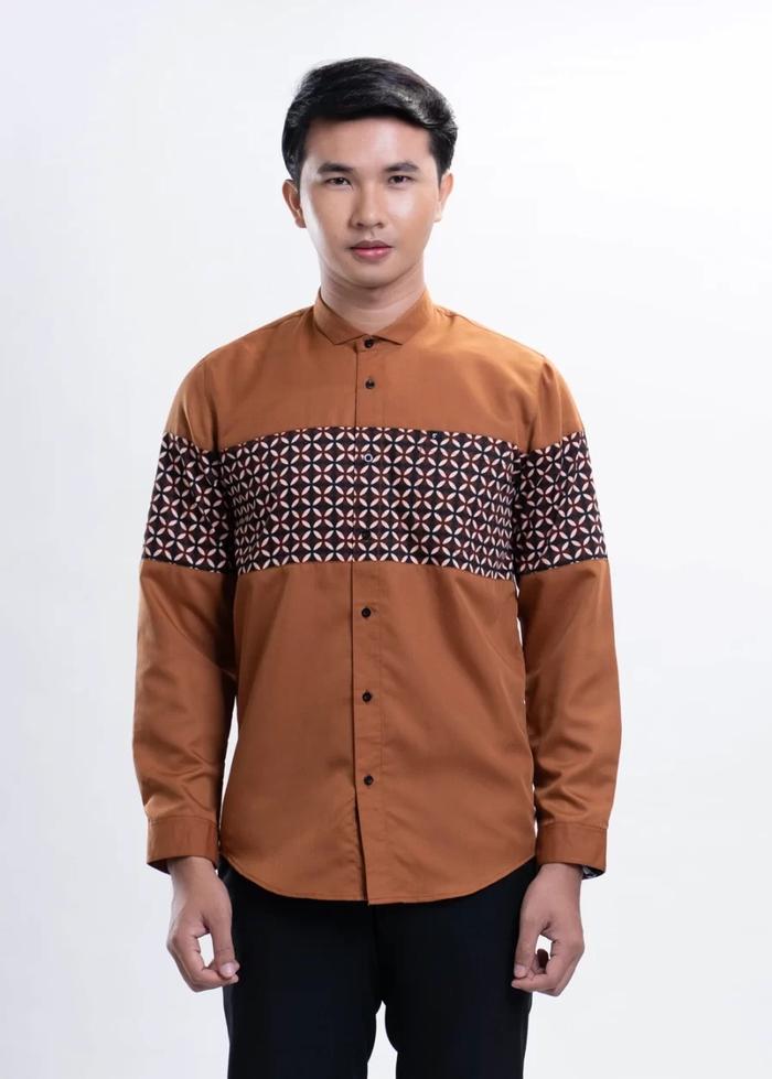 Gambar BAJU KOKO PRIA MODERN FADKHERA ASRAF LENGAN PANJANG DAN PENDEK COOPER - Panjang , S dari Hameeda Muslim Store undefined Tokopedia