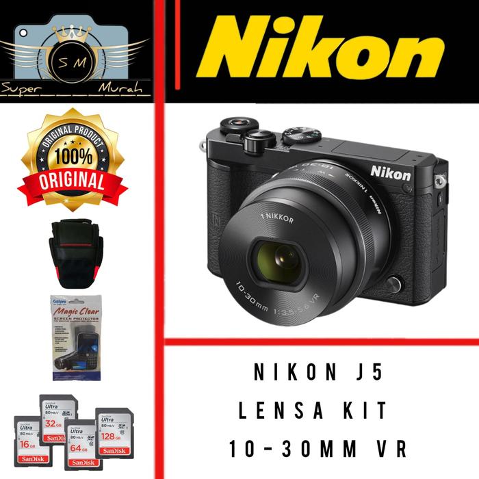Jual NIKON J5 KIT 10-30MM KAMERA MIRRORLESS NIKON J5 PAKET ACC
