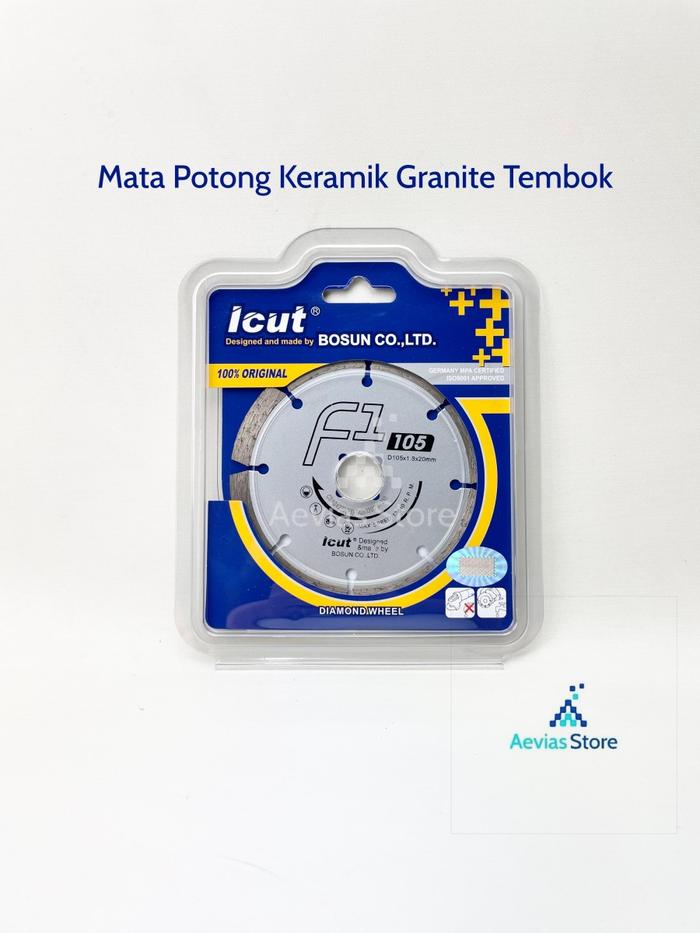 Gambar DIAMOND WHEEL 4" ICUT BOSUN F4 MATA POTONG KERAMIK GRANIT TEMBOK BETON - F1 dari Aevias Store undefined 3 Tokopedia