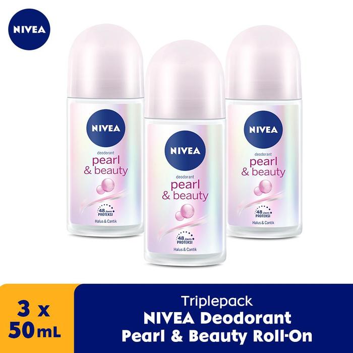 Gambar NIVEA Personal Care Deodorant Pearl & Beauty Roll-On 50 ml Triplepack - Triplepack dari Dorimart undefined Tokopedia