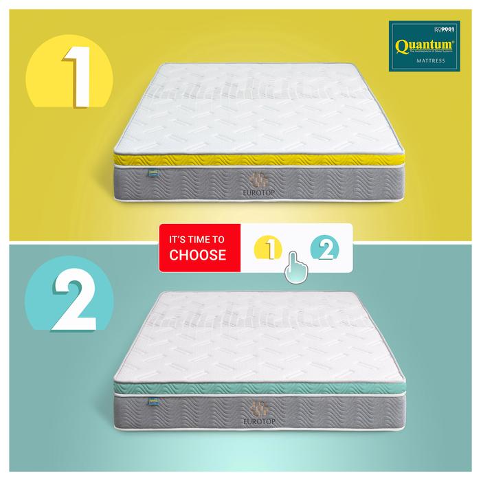 Gambar Quantum Springbed Eurotop Mattress 28cm - Kasur Spring Bed - Kuning, 90 x 200 dari Quantum Springbed undefined Tokopedia