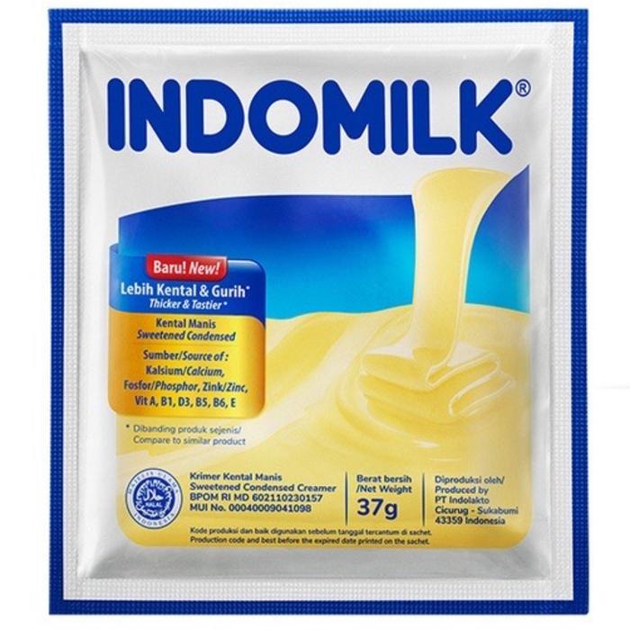 Gambar INDOMILK Krimer Kental Manis Sachet 37gr - 6pcs - Putih dari MOCHIBERRIE undefined Tokopedia