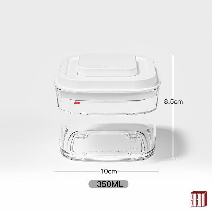 Gambar Toples Kotak Susu Bubuk Bayi 350ml / 2.3 Liter Model Tekan Tupperware - 350ml, Transparan dari Susun ID undefined Tokopedia