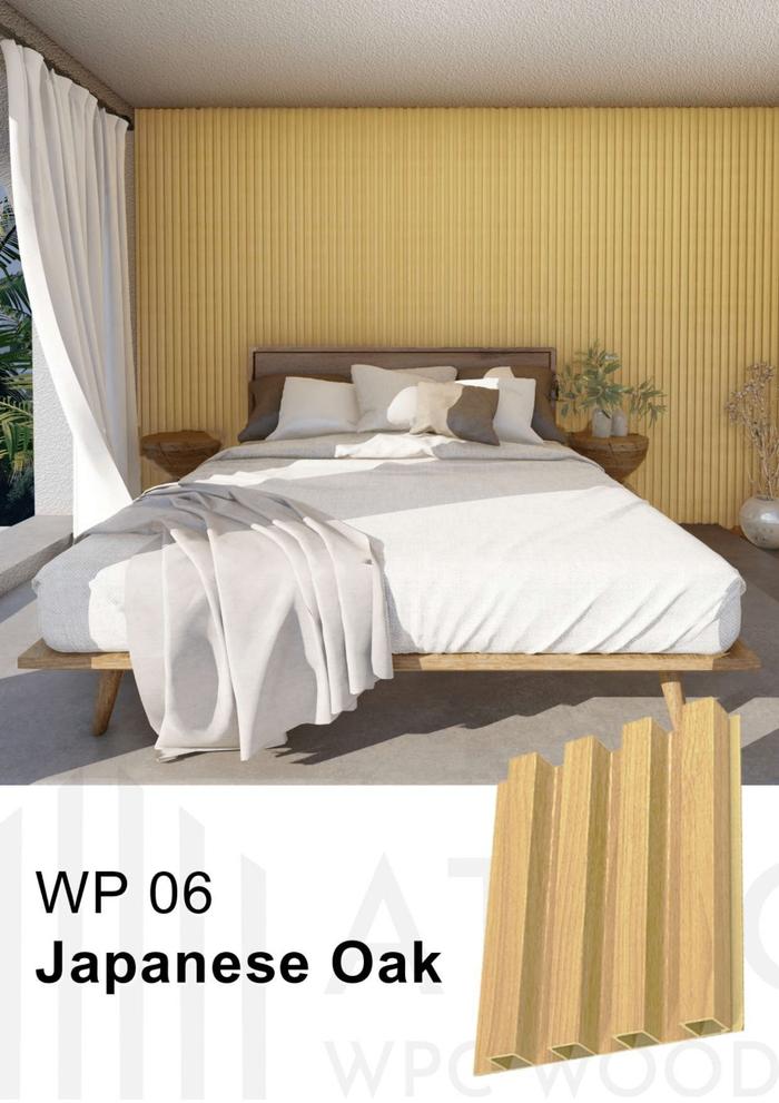 Gambar Woodpanel WPC Dinding - Partisi Kayu PVC - 1 Box isi 14 batang - Japanese Oak dari Flooring Nusantara Store undefined Tokopedia